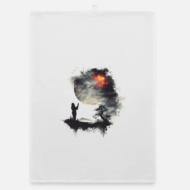 Prière - Torchon bio - blanc