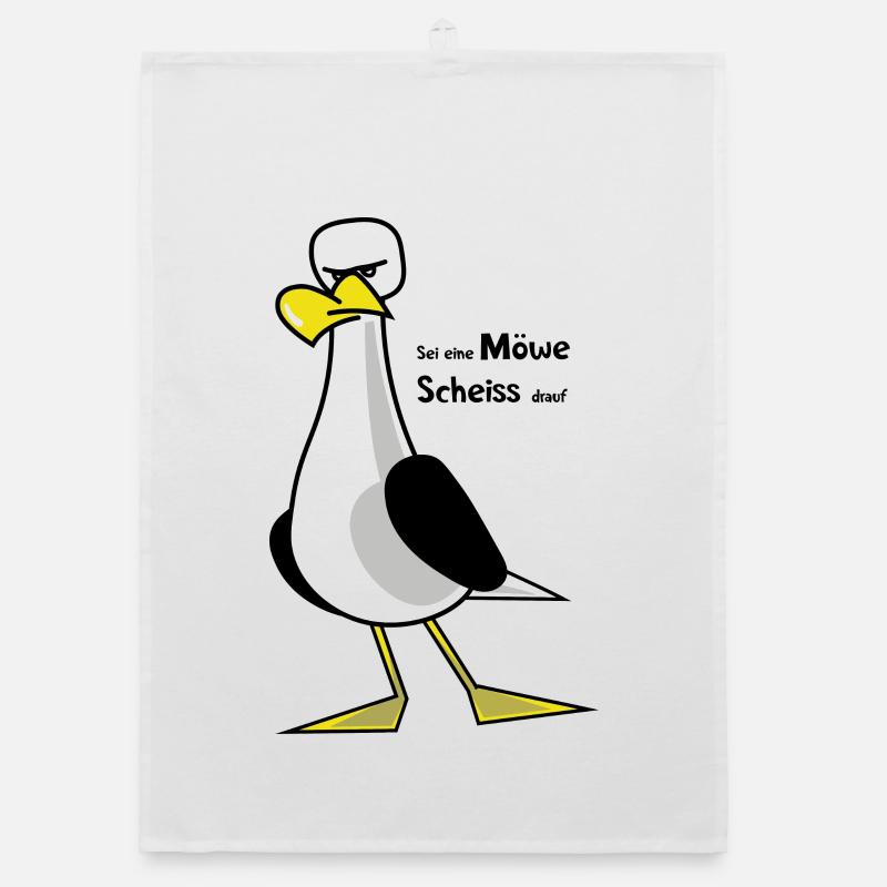 Sei eine Möwe ... Organic Geschirrtuch