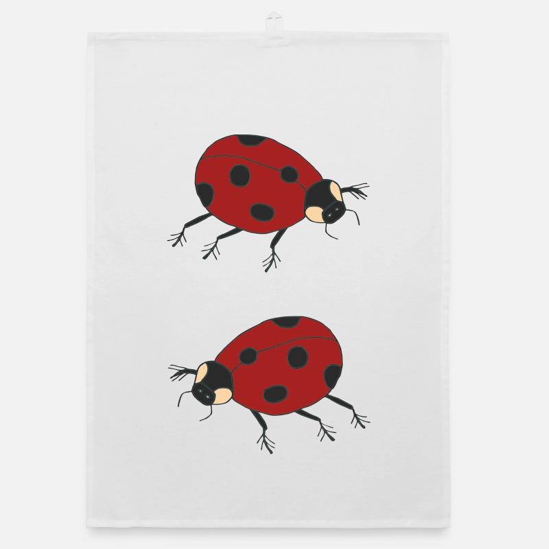 marienkäfer duo Organic Geschirrtuch