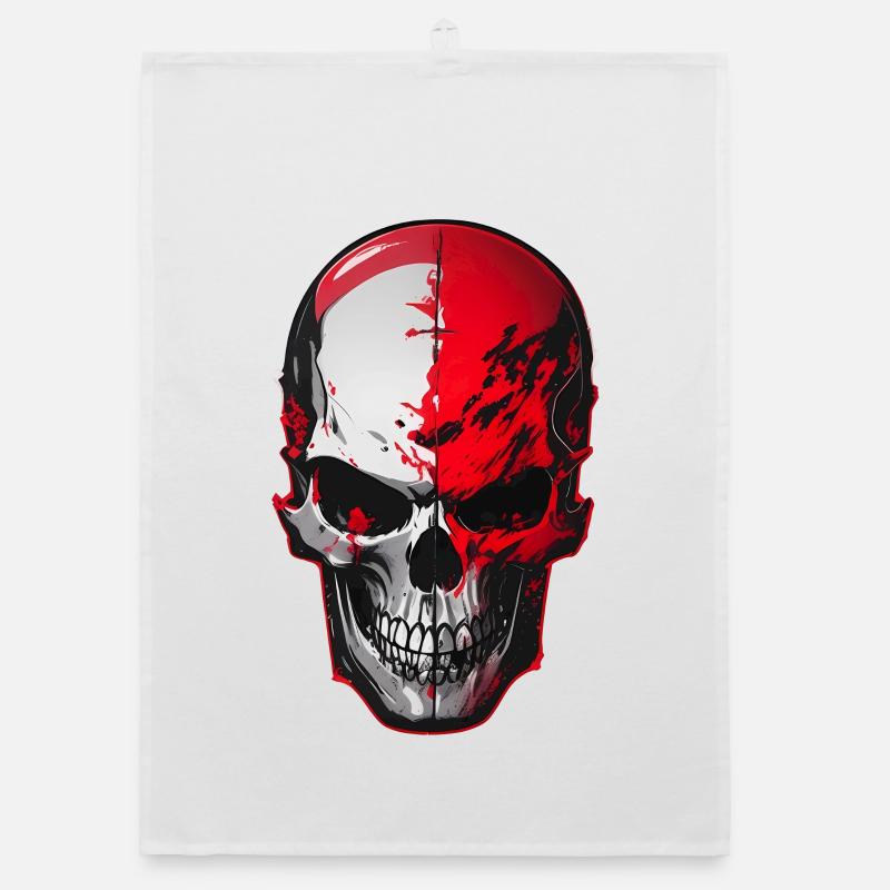 Skull Organic dish towel