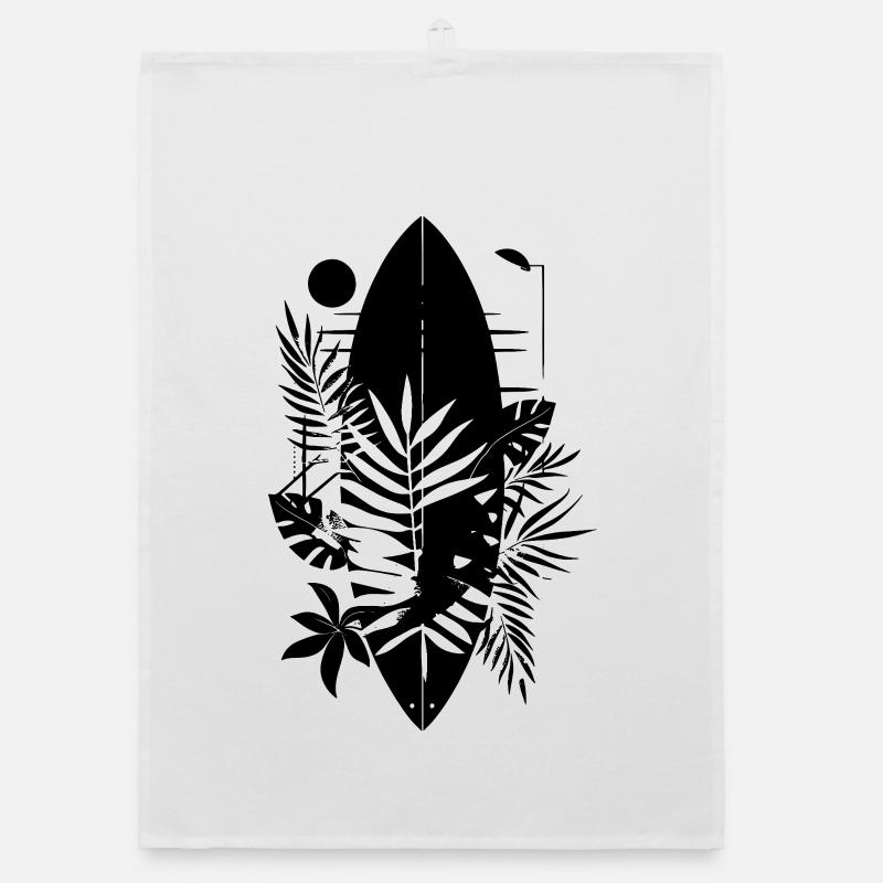 Planche de surf style dessin animé Torchon bio