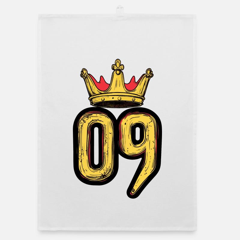 9 Number Crown Organic dish towel