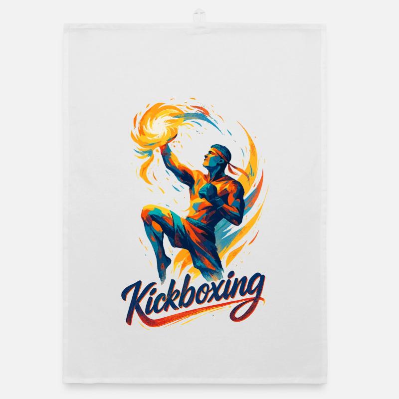Kickboxing Boxer Fighter Dynamic Gift Torchon bio