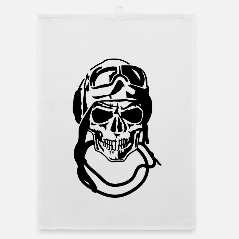 Skull Organic dish towel