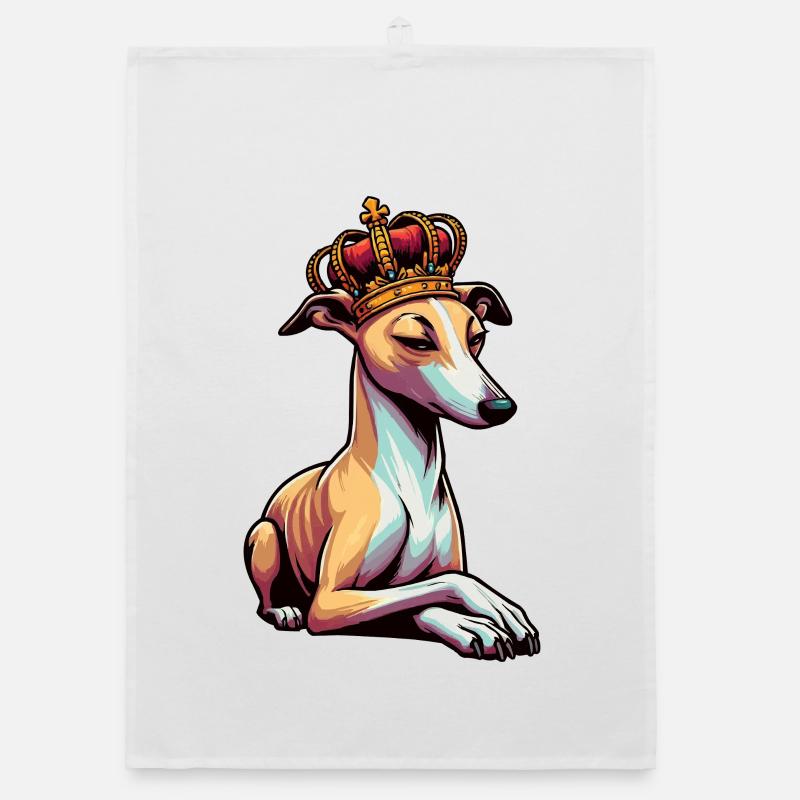 Whippet Greyhound Whippets Greyhound Owner Organic dish towel
