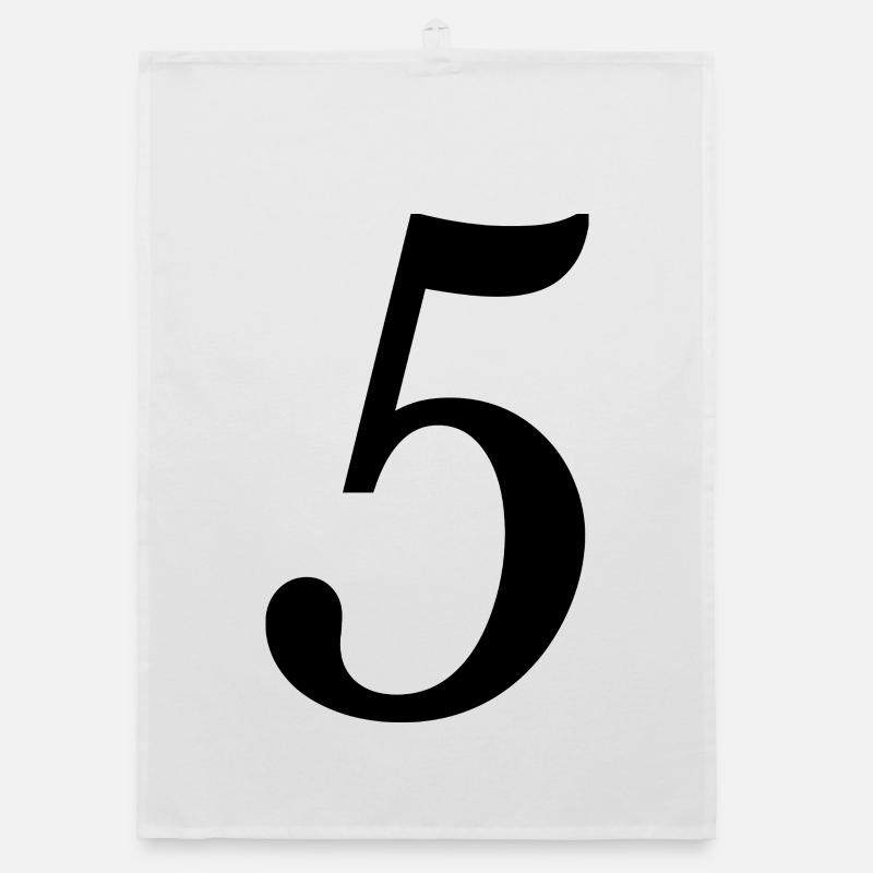 5. ANNIVERSAIRE. 5 ANS. 5e ANNIVERSAIRE. ENFANT Torchon bio