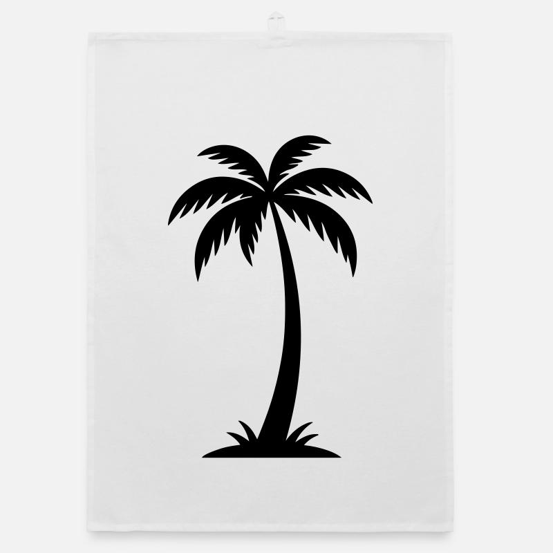 Palm Tree Silhouette Organic dish towel