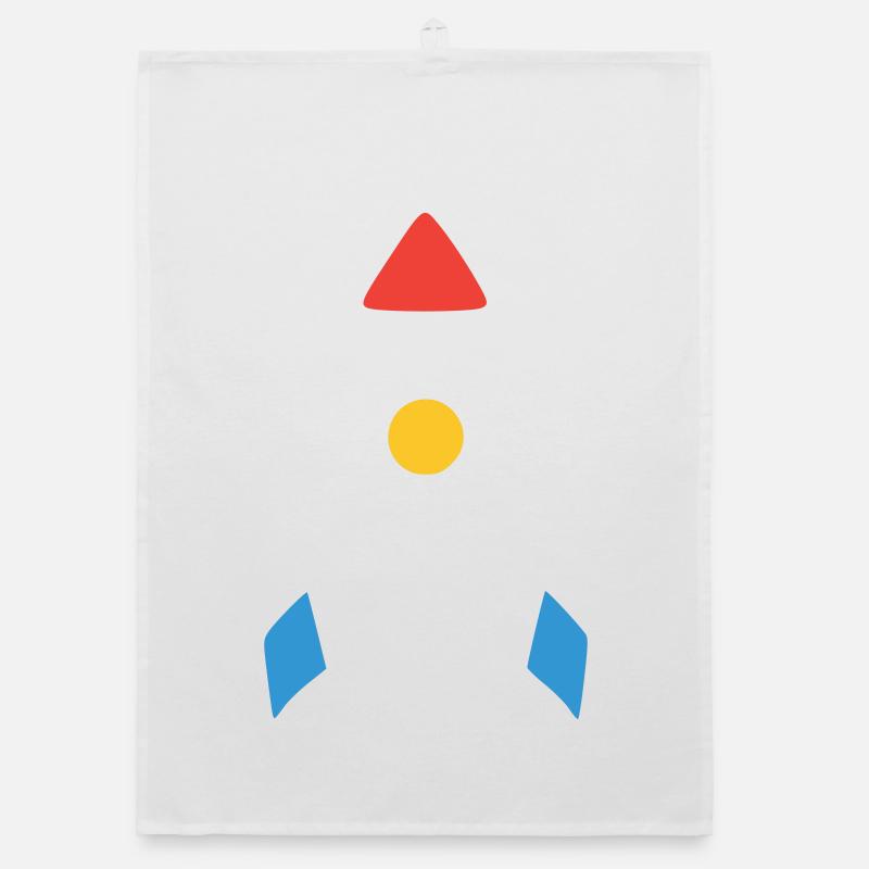 Vaisseau spatial fusée abstrait Torchon bio