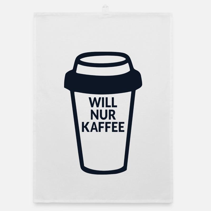 Kaffeetrinkerin Kaffee Organic Geschirrtuch