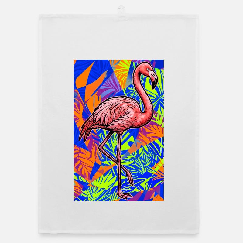 flamingo Organic dish towel
