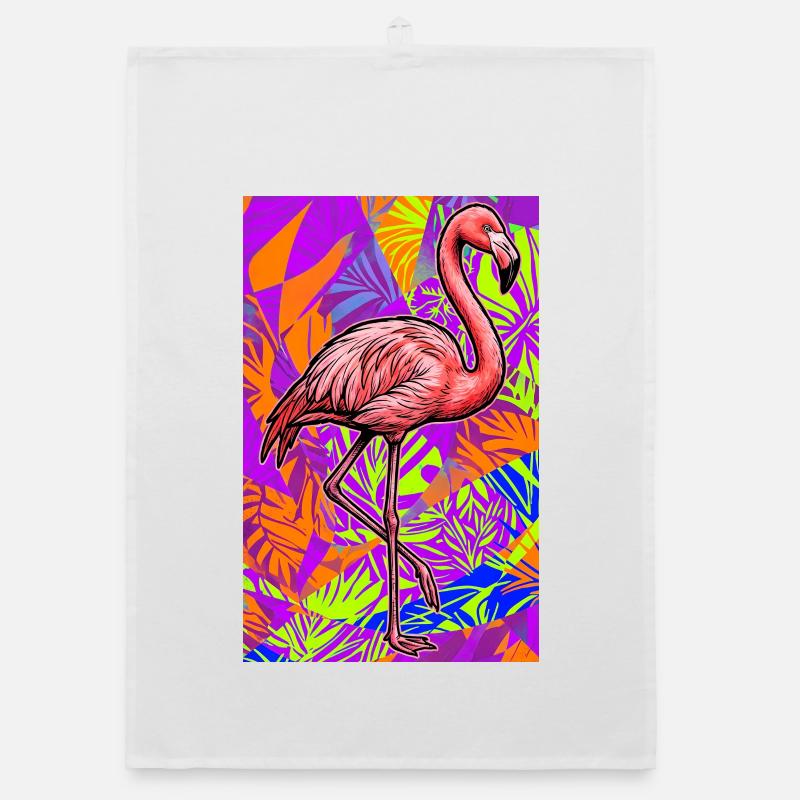 flamingo Organic dish towel