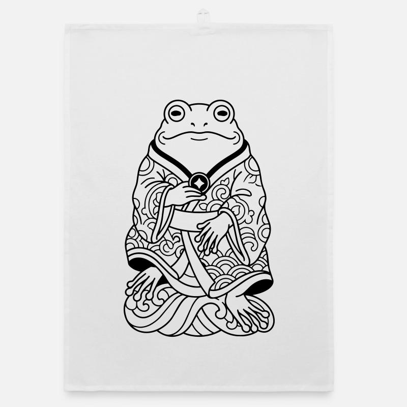 Japanese tattoo Organic dish towel