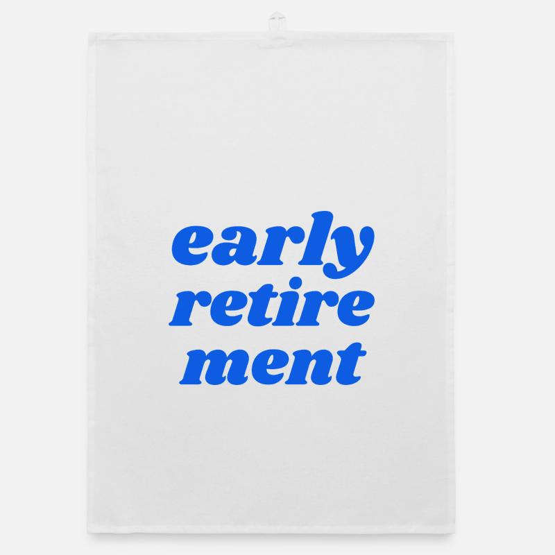 early retirement Organic dish towel