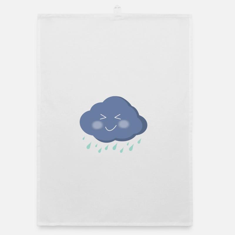 Joyful Cloud Gentle Rain Organic dish towel