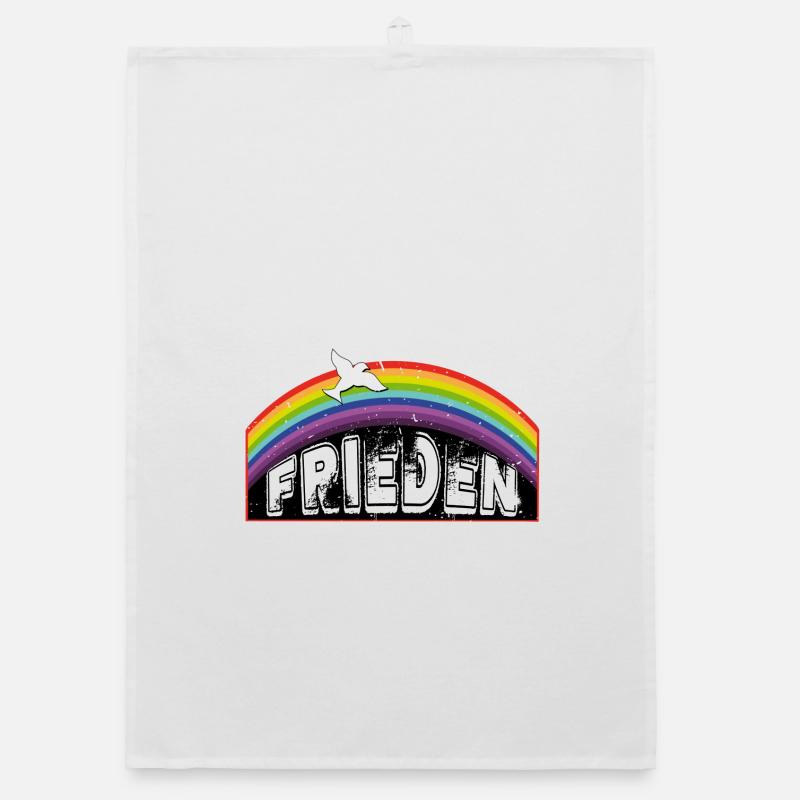 RAINBOW Rainbow PEACE Organic dish towel
