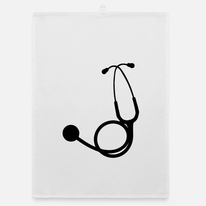 Noir du stéthoscope Torchon bio