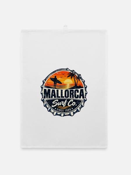 Mallorca - Spanien - Spain - Espana - Insel - Organic Geschirrtuch - Weiß - Vorne