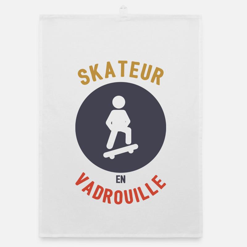 Skateboarder im Mopp Organic Geschirrtuch