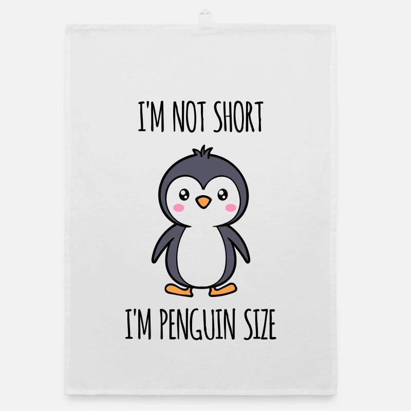 Süß Seevogel Pinguin Tier Vogel Statement Organic Geschirrtuch