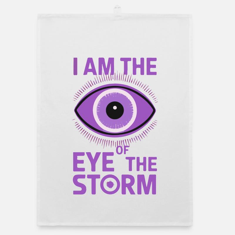 Œil du cyclone Design mystique Torchon bio