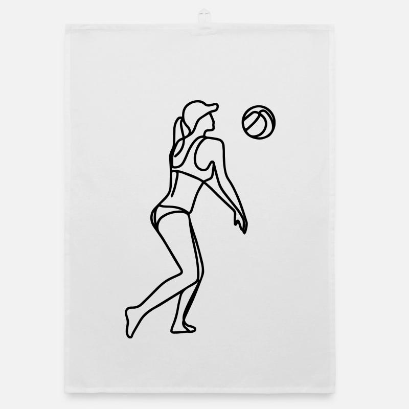 Joueuse de beach-volley filles Torchon bio