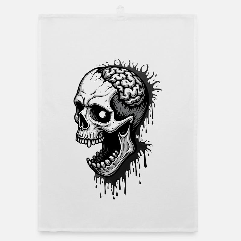 Crâne de zombie Torchon bio