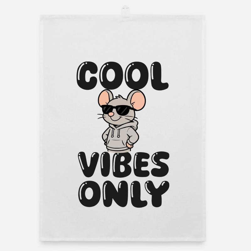Mouse Sunglasses Cool Organic dish towel