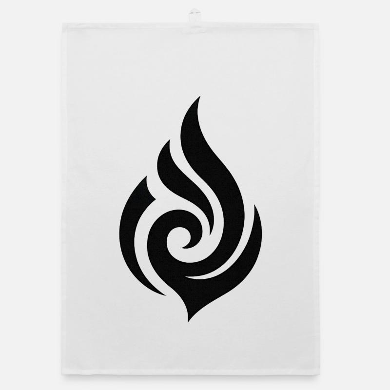 Flamme noire Torchon bio