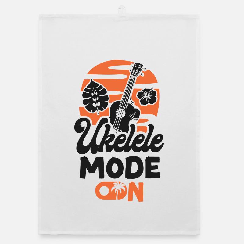 Hawaiian Ukulele Uke Ukulele Mode Organic Geschirrtuch