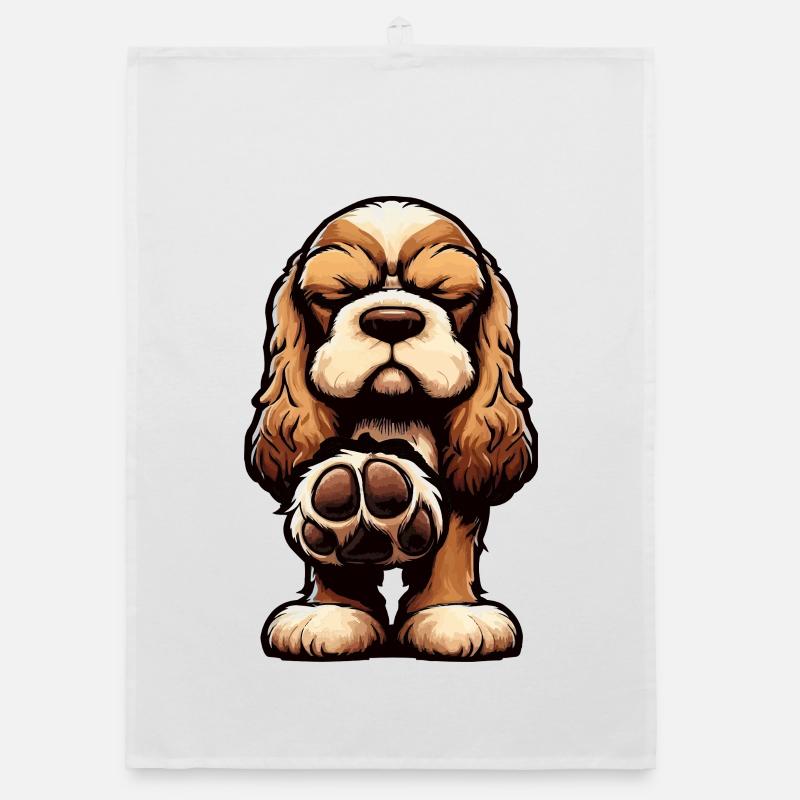 Cocker Spaniel Cocker Dog Cocker Spaniel Owner Organic dish towel