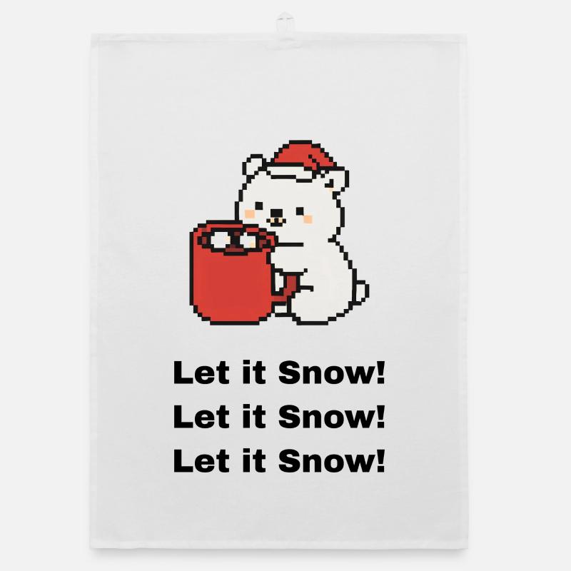 Cute Polar Bear Organic dish towel