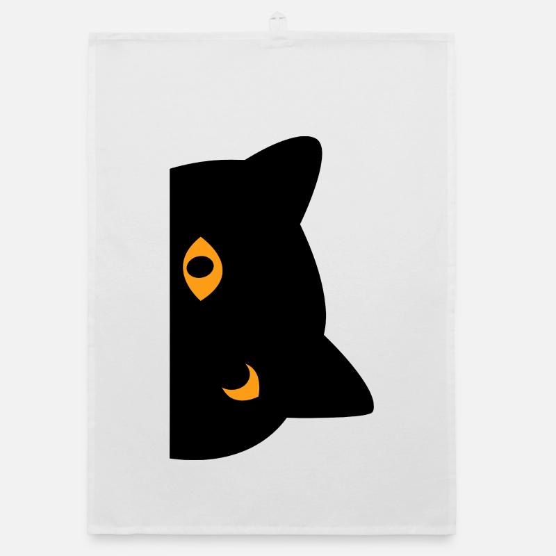 black cat Organic dish towel