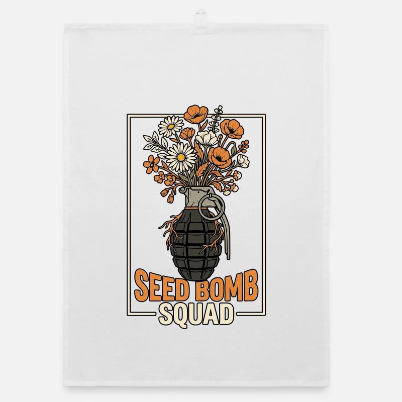 Seed Planting Future Organic Geschirrtuch