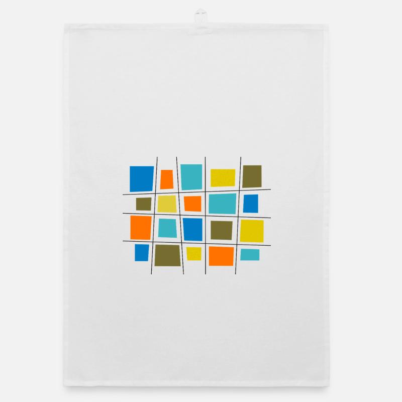 Colored patchwork by Cean Organic dish towel
