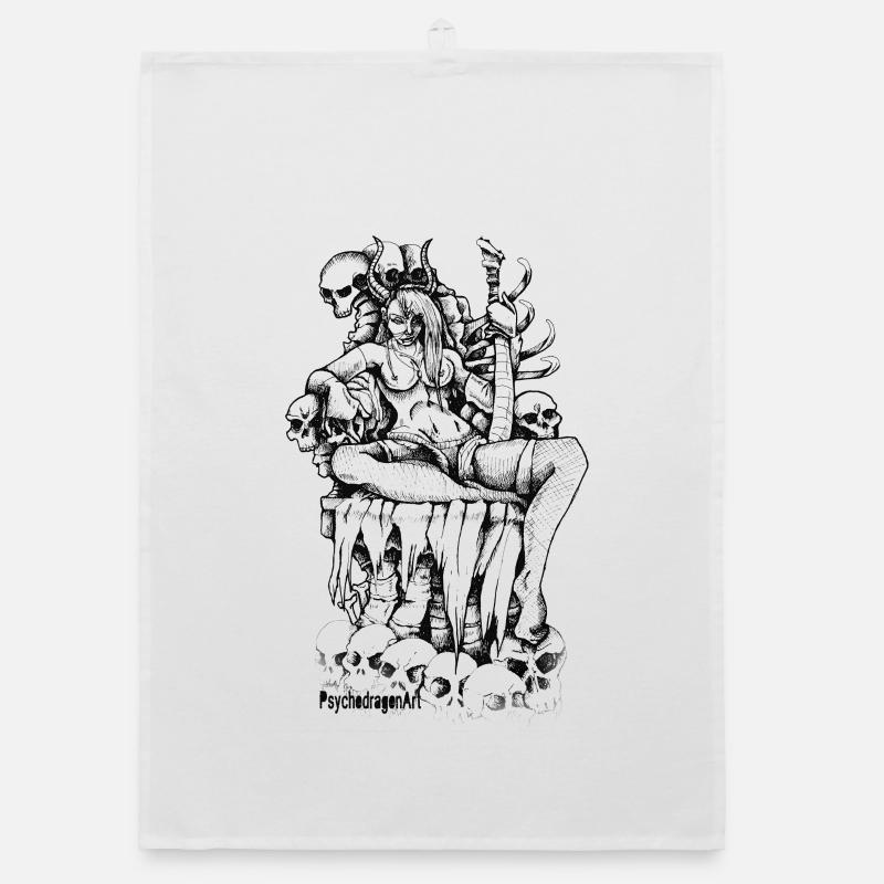 The Queen Black Organic dish towel