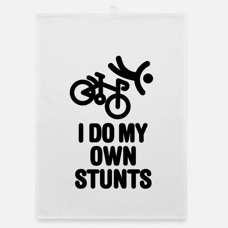 I do my own stunts - racing bicycle Organic Geschirrtuch