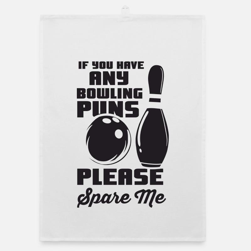 Bowling Word Game Organic dish towel
