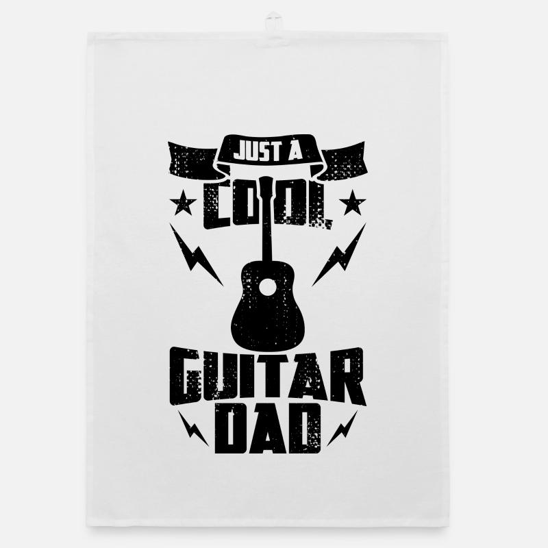 Tout simplement un papa guitariste cool Torchon bio