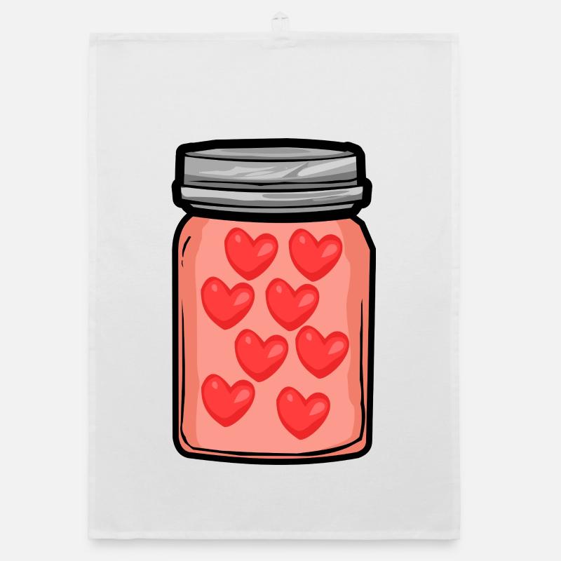 Pot de cœurs Torchon bio