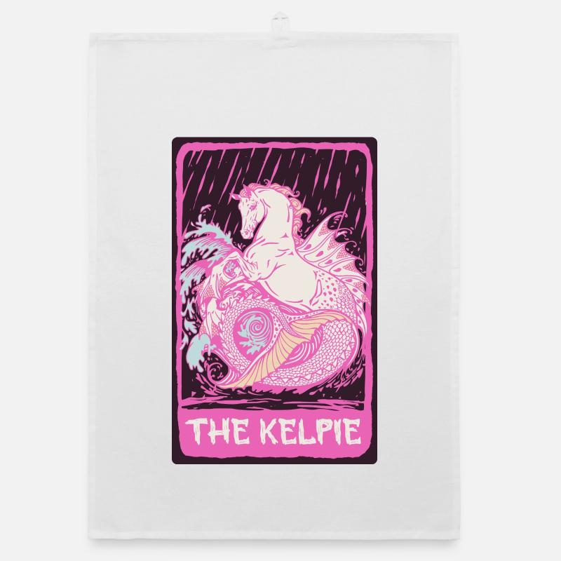 Créatures mythologiques Le Kelpie Torchon bio