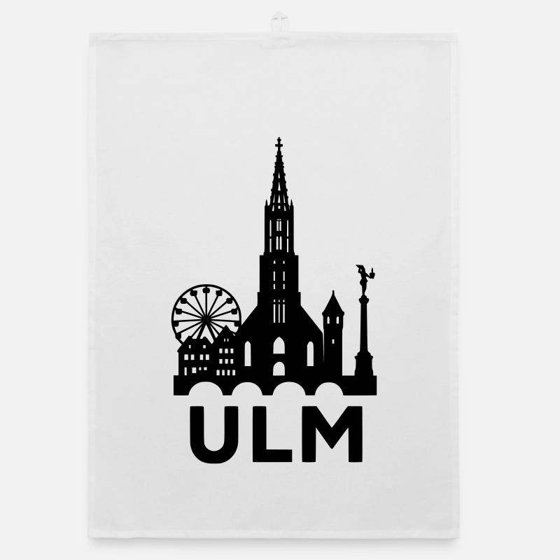 Ulm Silhouette Organic dish towel