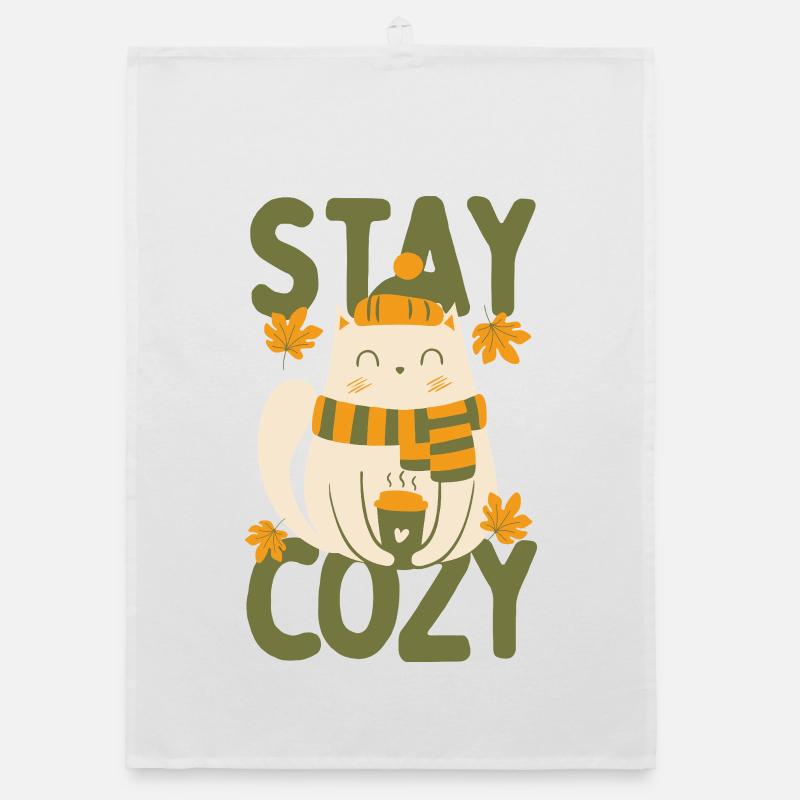 Bleib gemütlich Organic Geschirrtuch