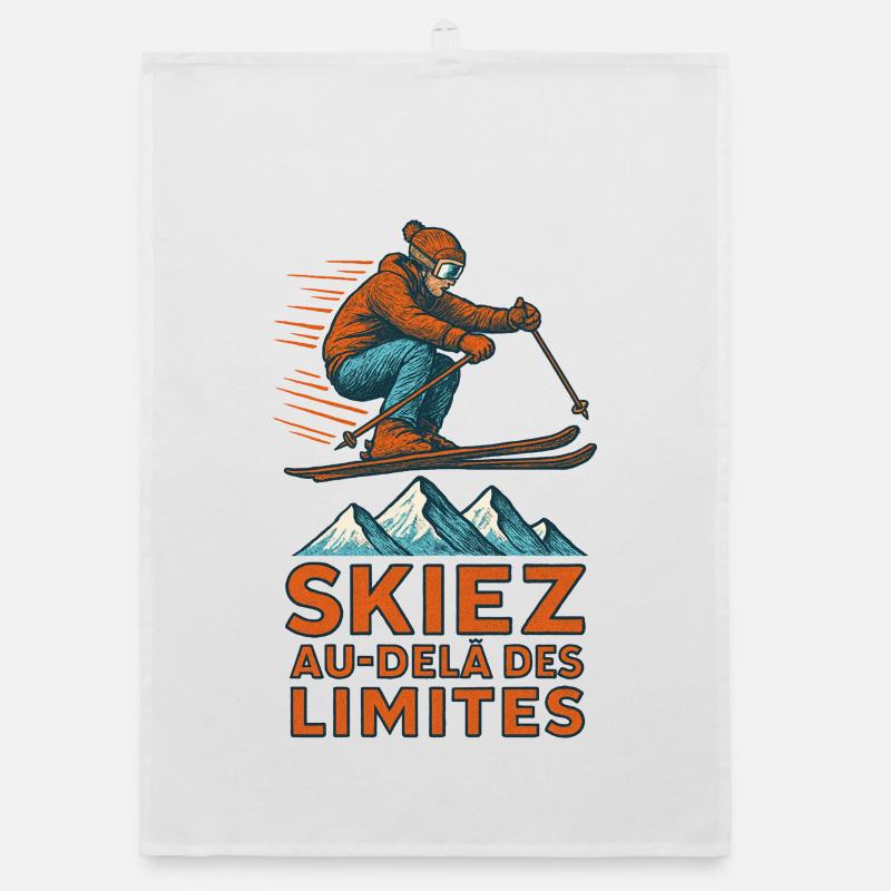 Ski beyond the limits! Organic dish towel