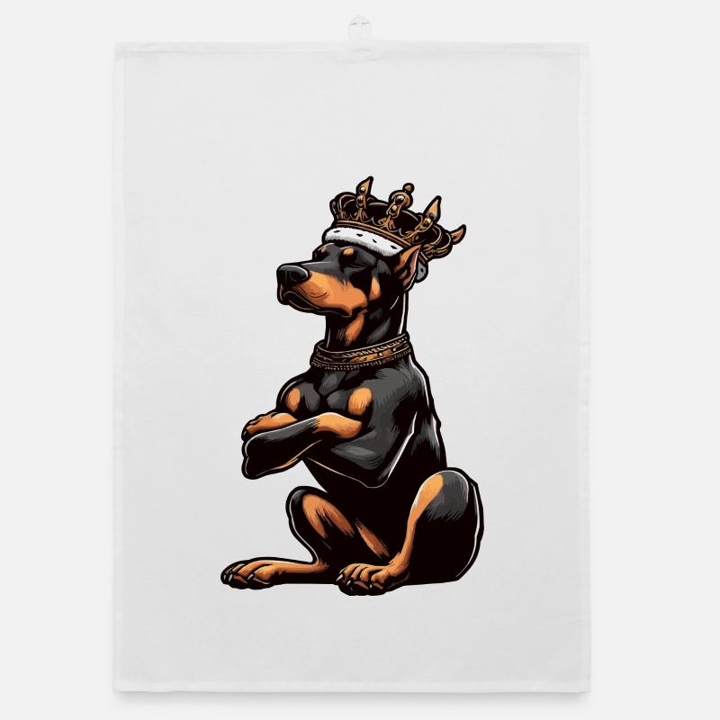 Doberman Doberman Propriétaire Doberman Lovers Torchon bio