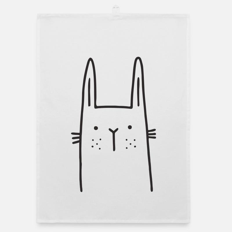 Lapin scandien tacheté Torchon bio