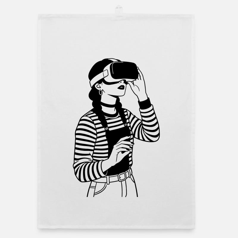 VR Gamer Organic dish towel