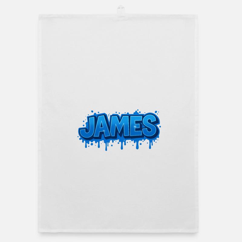 Graffiti JOHN Name Gift Ideal Printable On Organic dish towel