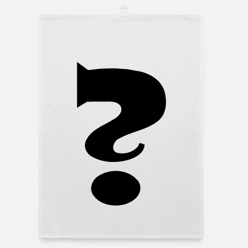 Question mark Organic dish towel