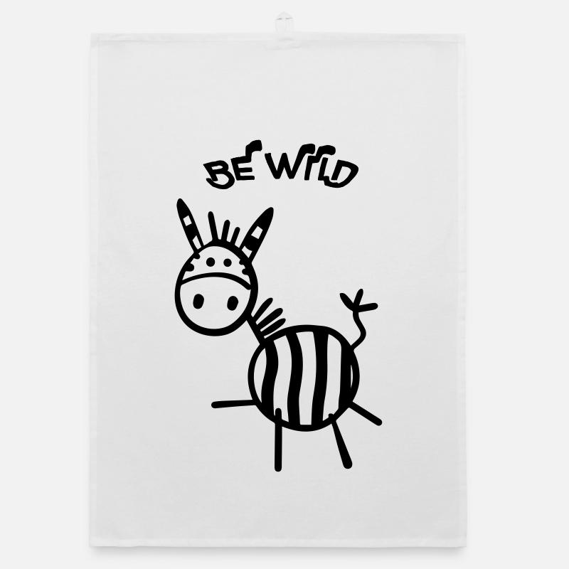 Be Wild Zebra Organic Geschirrtuch