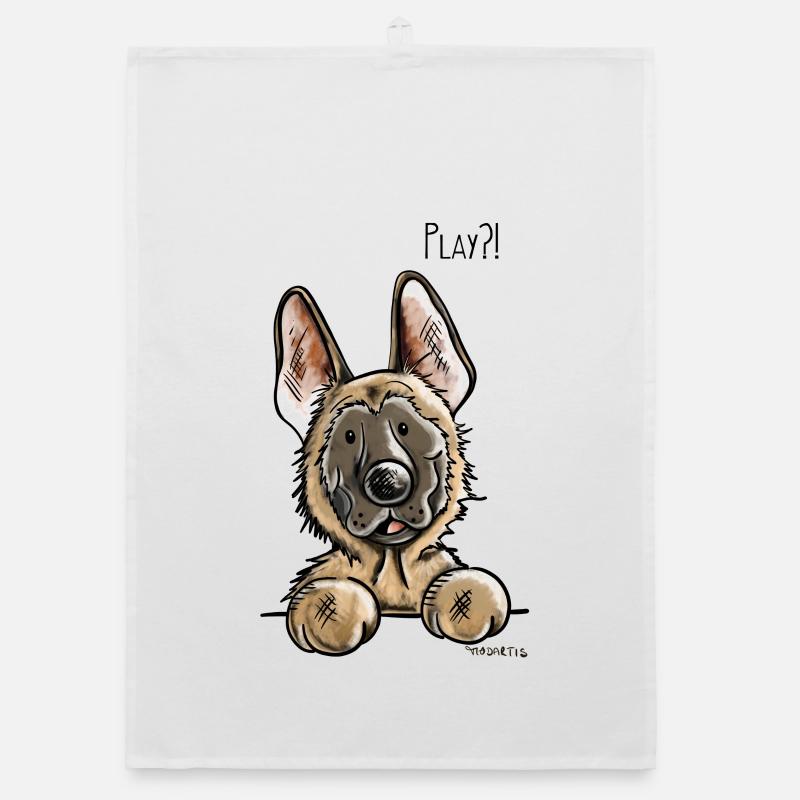 Malinois Play Organic dish towel